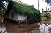 Houses near Dompadabali fields in Jappinamogaru have been inundated.